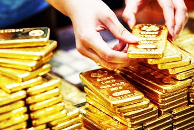 Giá vàng SJC tiếp tục tăng lên mốc 55,87 triệu đồng. Ảnh minh họa.