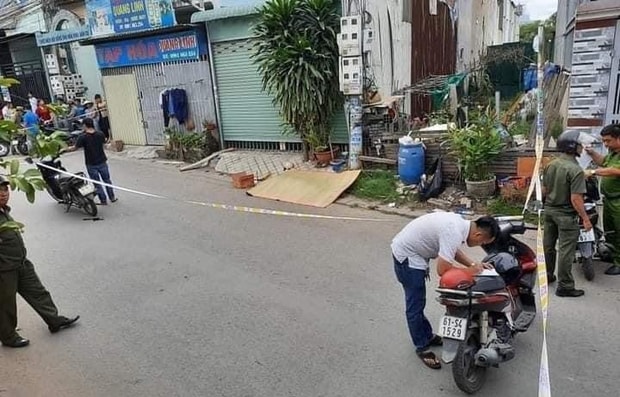 Công an phong toả hiện trường vụ việc để điều tra.