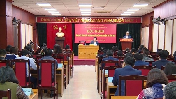Hội nghị tổng kết công tác năm 2020 và triển khai phương nhiệm vụ năm 2021 của Báo điện tử Đảng Cộng sản Việt Nam. Ảnh: K.Sơn.
