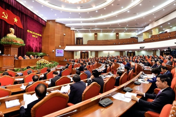 Các đại biểu tham dự Hội nghị Trung ương 14, khóa XII, ngày 14/12/2020. Ảnh: VGP