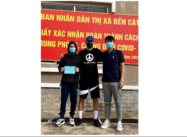 Mạc Hồng Quân hoàn tất cách ly y tế sau khi nhập cảnh. Ảnh: internet