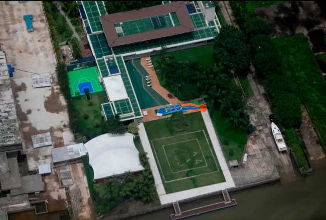 Khu tổ hợp diễn ra buổi đại tiệc của Neymar. Ảnh: internet