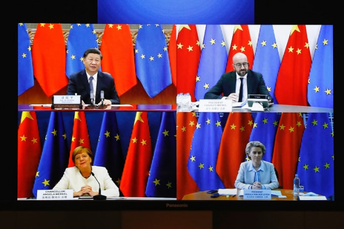 EU và Trung Quốc đã ký Hiệp định toàn diện về đầu tư ngày 30/12 - Ảnh: Hội đồng Liên minh châu Âu