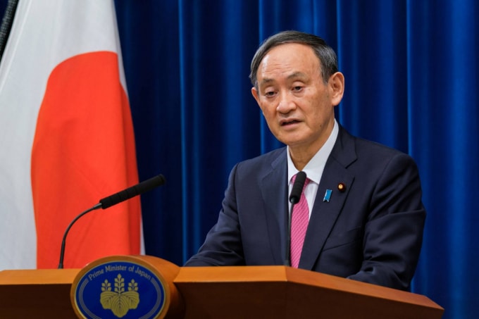 Thủ tướng Nhật Bản Yoshihide Suga. Ảnh: POOL / VIA REUTERS