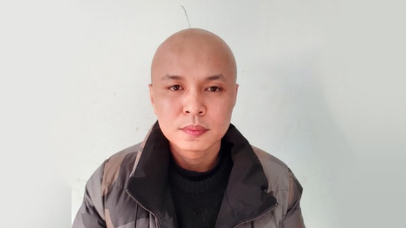 Đỗ Thành Luân tại cơ quan điều tra. Ảnh: tuoitre.vn