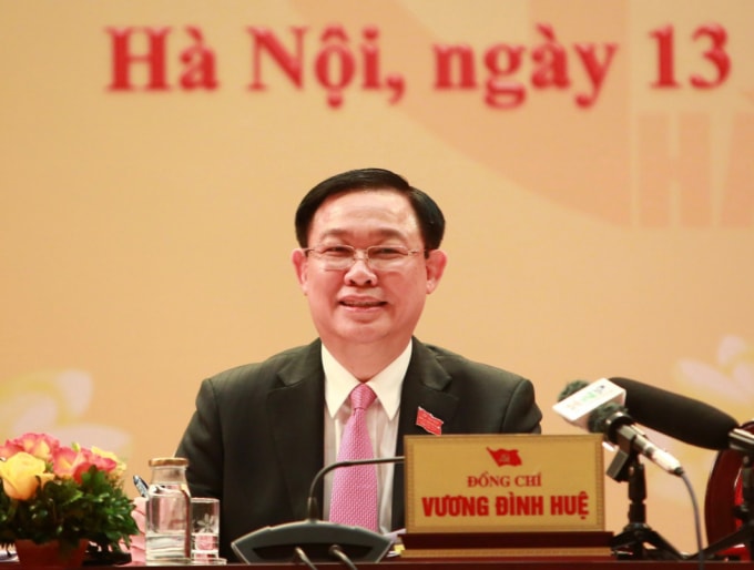 Ông Vương Đình Huệ - Ủy viên Bộ Chính trị, Bí thư Thành ủy Hà Nội.