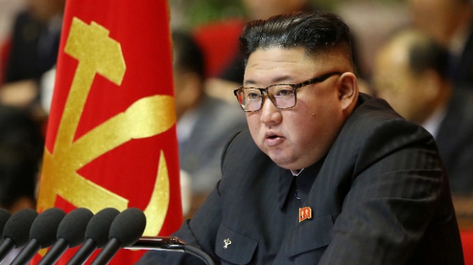 Nhà lãnh đạo Triều Tiên Kim Jong Un tham dự Đại hội Đảng ở Bình Nhưỡng, trong bức ảnh do Hãng thông tấn Trung ương Triều Tiên cung cấp. Ảnh: Reuters
