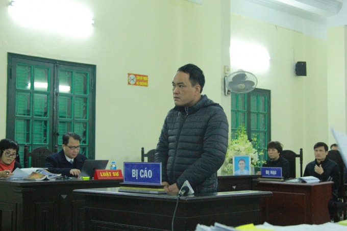 Bị cáo Lê Hoàng Lê tại tòa.
