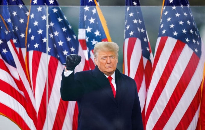 Tổng thống Donald Trump có thể phải đối mặt với cáo buộc kích động bạo lực - Ảnh: Reuters