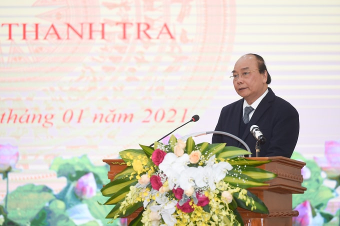 Thủ tướng Chính phủ Nguyễn Xuân Phúc phát biểu tại Hội nghị.