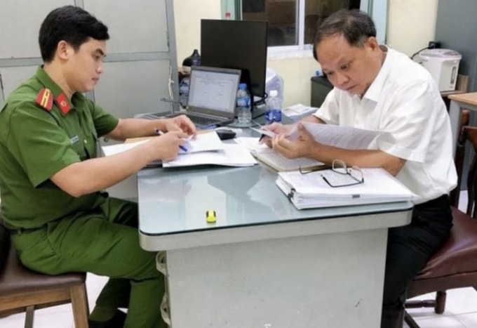 Ông Tất Thành Cang lúc bị bắt. Ảnh: baogiaothong.vn