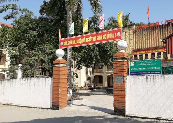 Công sở xã Vĩnh Thịnh - nơi ông Phạm Văn Tân công tác. Ảnh: doisongvietnam.vn