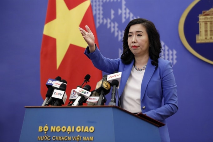 Người Phát ngôn Bộ Ngoại giao Lê Thị Thu Hằng.