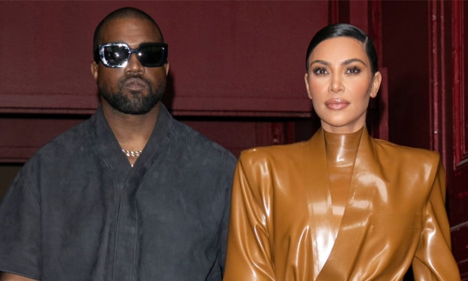 Vợ chồng Kanye West - Kim Kardashian kết hôn năm 2014. Ảnh: WireImage.