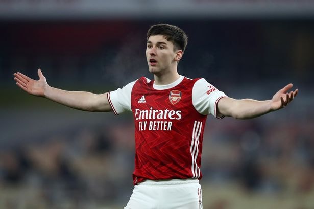 Hậu vệ trái Kieran Tierney đã trở lại ở trận đấu với Newcastle. Ảnh: internet