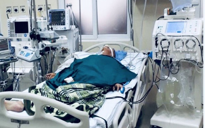 Bệnh nhân đã qua cơn nguy kịch, được ra viện và tiếp tục phác đồ điều trị ung thư. Ảnh: vtv.vn
