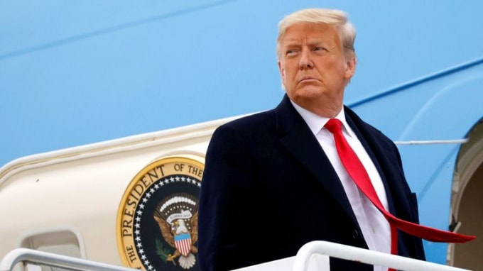 Nhà Trắng sẽ tổ chức chia tay ông Trump vào sáng thứ Tư (20/1) - Ảnh: Reuters