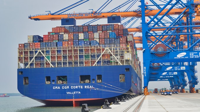 Cảng Gemalink chính thức đi vào hoạt động. Ảnh: nhandan.vn