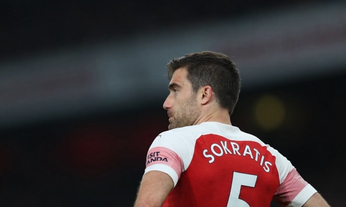 CLB Arsenal kết thúc hợp đồng với trung vệ Sokratis. Ảnh: internet