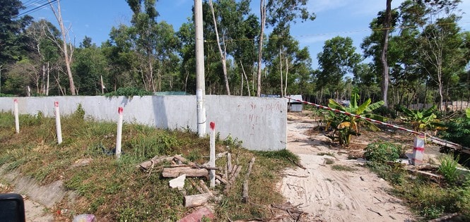 Khu đất trên 13.000m2 được Nguyễn Văn Em bao chiếm. Ảnh: tienphong.vn