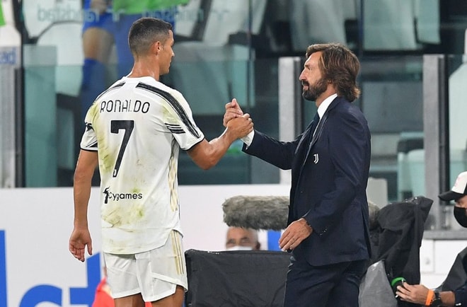 Ronaldo và Pirlo được cho là không có quan hệ tốt. Ảnh: internet