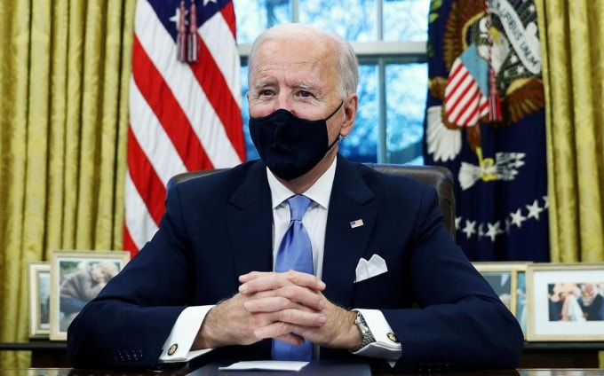 Tân Tổng thống Mỹ Joe Biden. Ảnh: Reuters