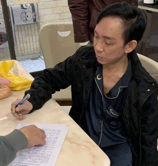 Nghi phạm Bùi Phước Danh tại cơ quan điều tra. Ảnh: thanhnien.vn