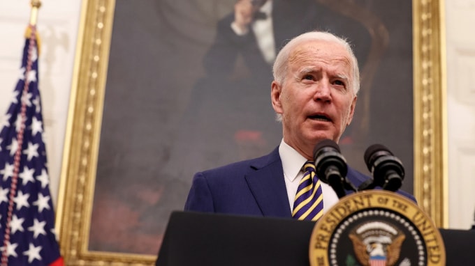 Tổng thống Mỹ Joe Biden phát biểu tại Nhà Trắng vào ngày 22 tháng 1. Nhiều quan chức Trung Quốc hy vọng nhà lãnh đạo mới của Mỹ sẽ cởi mở hơn trong hợp tác song phương. Ảnh: Reuters