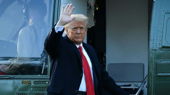 Thượng viện Mỹ ấn định bắt đầu phiên luận tội cựu Tổng thống Donald Trump vào 8/2 - Ảnh: Reuters