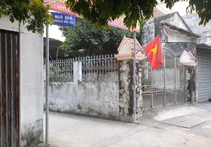 Nhà riêng của ông Nguyễn Hữu Cương ttại ngõ 205 đường Nguyễn Hữu Cầu thuộc Tổ dân phố Cầu Tre.
