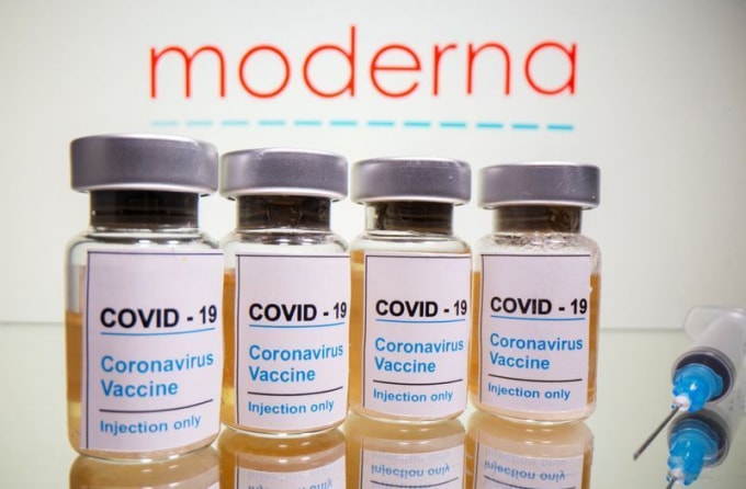 Vắc xin Covid-19 của Moderna. Ảnh: Moderna