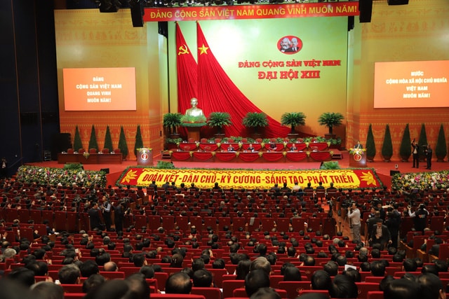 Sáng 25/1, Đại hội đại biểu toàn quốc lần thứ XIII của Đảng đã họp phiên trù bị tại hội trường lớn Trung tâm Hội nghị Quốc gia.