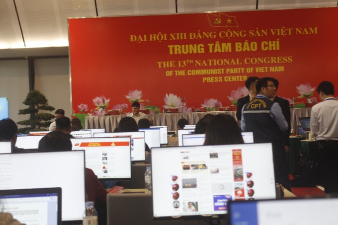 Đây cũng là phòng họp báo chính của Tiểu ban tuyên truyền Đại hội để cung cấp thông tin cho báo chí.