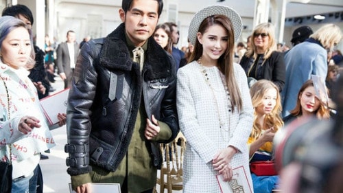Châu Kiệt Luân và bà xã Côn Lăng.