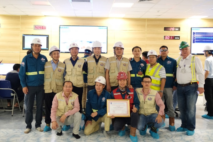 Tổng thầu LILAMA nhận chứng chỉ 15 triệu giờ an toàn của chủ đầu tư