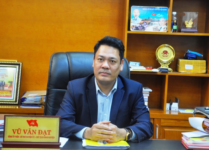 Ông Vũ Văn Đạt, Bí thư Huyện ủy Quan Sơn (Thanh Hóa). Ảnh: Quang Duy