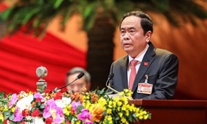 Bí thư Trung ương Đảng, Chủ tịch UBTƯ MTTQ Việt Nam Trần Thanh Mẫn phát biểu tham luận