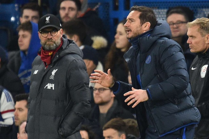 HLV Jurgen Klopp chia sẻ về trát sa thải của Frank Lampard. Ảnh: internet