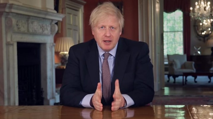 Thủ tướng Boris Johnson cho biết lệnh phong tỏa nước Anh sẽ kéo dài đến ít nhất ngày 8/3, cùng thời điểm các trường học có thể mở cửa trở lại - Ảnh: Getty