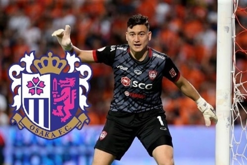 Thủ môn Đặng Văn Lâm chính thức gia nhập CLB Cerezo Osaka. Ảnh: internet