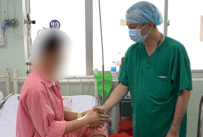 Bệnh nhân hồi phục sau khi được phẫu thuật. Ảnh: tienphong.vn