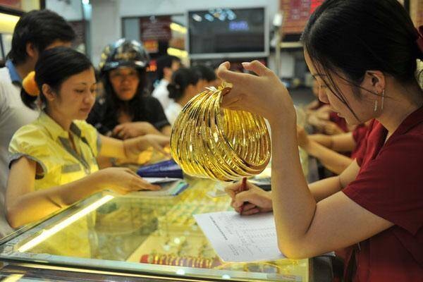 Một số thương hiệu lớn trong nước vẫn ghi nhận sự tăng giá của vàng. Ảnh minh họa