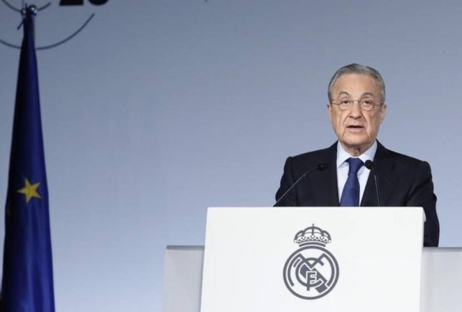 Chủ tịch Real Madrid ông Florentino Perez có kết quả xét nghiệm dương tính với Covid-19 vào hôm nay. Ảnh: TL