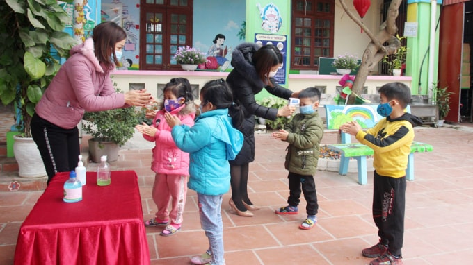 Học sinh Bắc Giang nghỉ học từ ngày 4/2 để phòng chống dịch Covid-19 (Ảnh: Baobacgiang)
