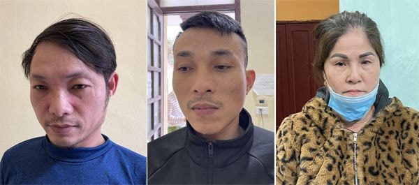 3 đối tượng (Từ trái qua phải): Trông, Cường, Tuấn