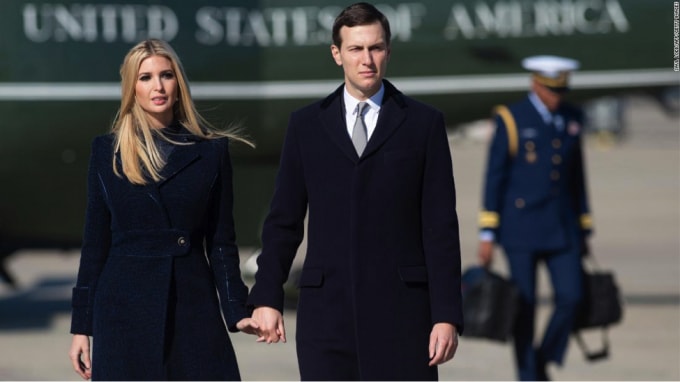 Con gái cựu Tổng thống Mỹ Donald Trump - Ivanka Trump và chồng Jared Kushner. Ảnh: Getty