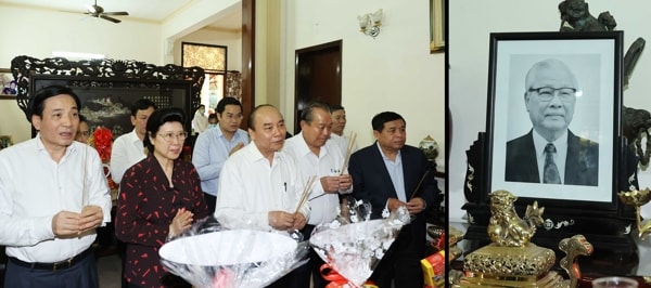 Thủ tướng Nguyễn Xuân Phúc dâng hương tưởng nhớ Thủ tướng Võ Văn Kiệt