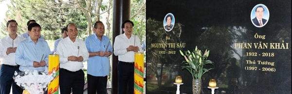 Thủ tướng Nguyễn Xuân Phúc dâng hương tưởng nhớ Thủ tướng Phan Văn Khải