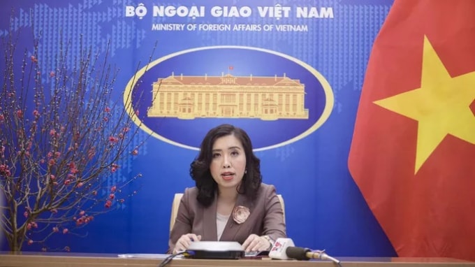 Người Phát ngôn Bộ Ngoại giao Lê Thị Thu Hằng.