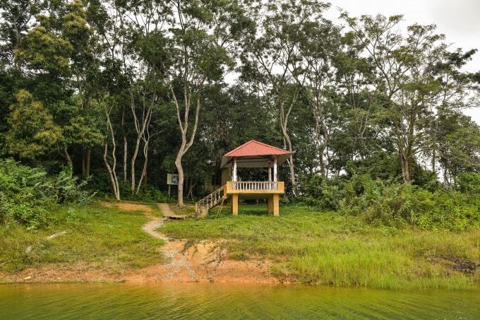 Trạm gác của lực lượng bảo vệ rừng nằm trong khu vùng lõi của Vườn Quốc gia Bến En.